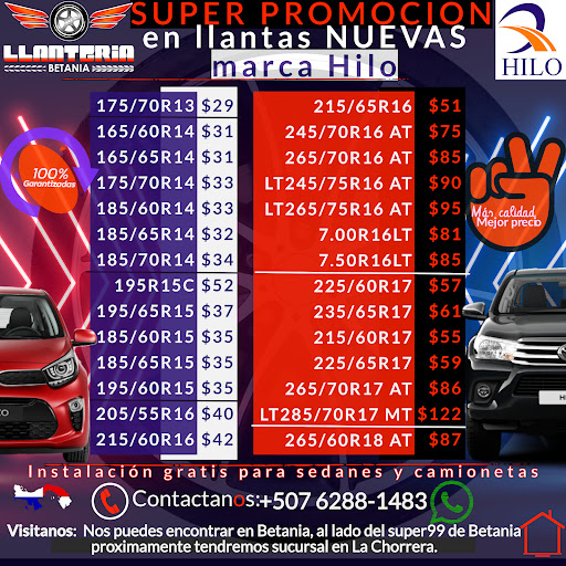 Llanteria Betania en la Chorrera